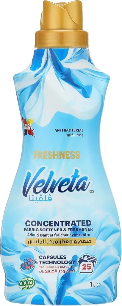 VELVETA Fabric Softener Fresh 1l CONCENTRATED - PALLET