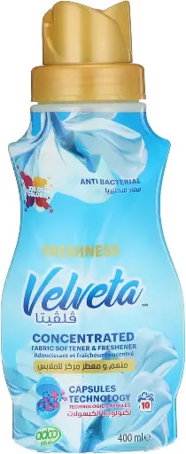 [10185] VELVETA Fabric Softener Fresh 400ml CONCENTRATED - PALLET