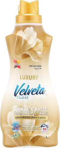 [10186] VELVETA Fabric Softener Luxury 1l CONCENTRATED - PALLET