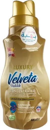 [10187] VELVETA Fabric Softener Luxury 400ml CONCENTRATED - PALLET